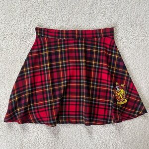 Official Harry Potter Gryffindor Plaid Skater Skirt Size Small Preppy